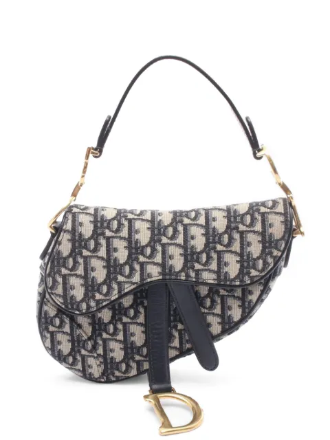 Christian Dior Pre-Owned 2010s Saddle Oblique handbag Blue 1094418
