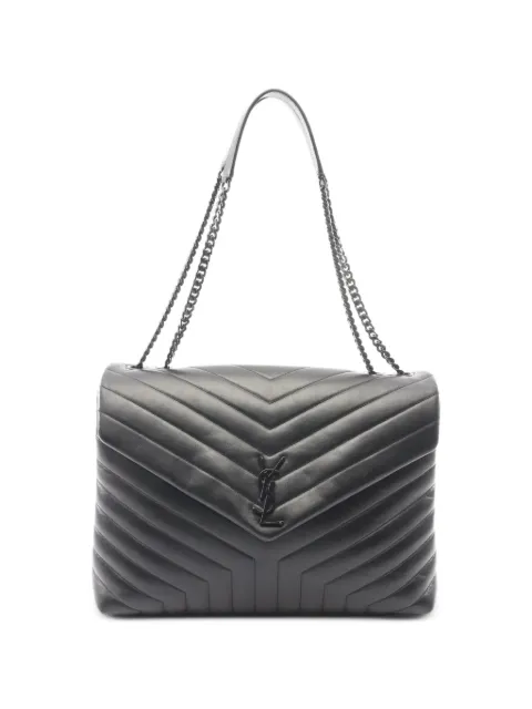 Saint Laurent Pre-Owned 2010s Lulu chain shoulder bag Black 1094419