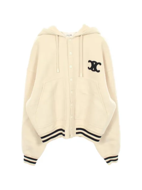 Celine Pre-Owned 2010s Triomphe teddy jacket Neutrals 1087007