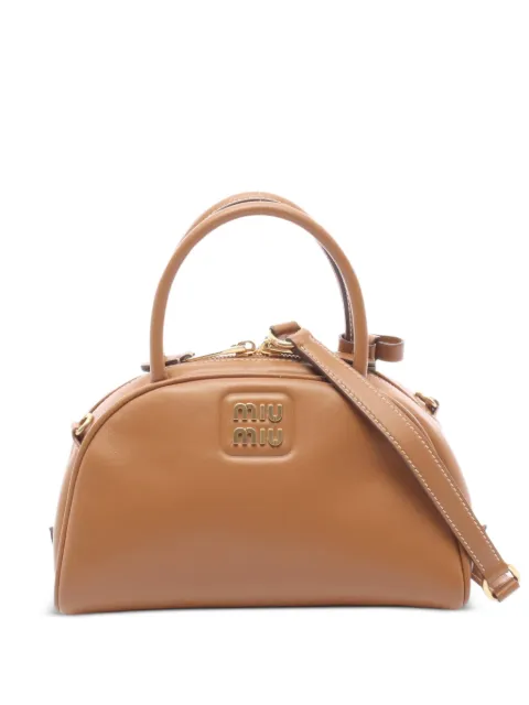 Miu Miu Pre-Owned 2010s leather handbag Brown 1094715