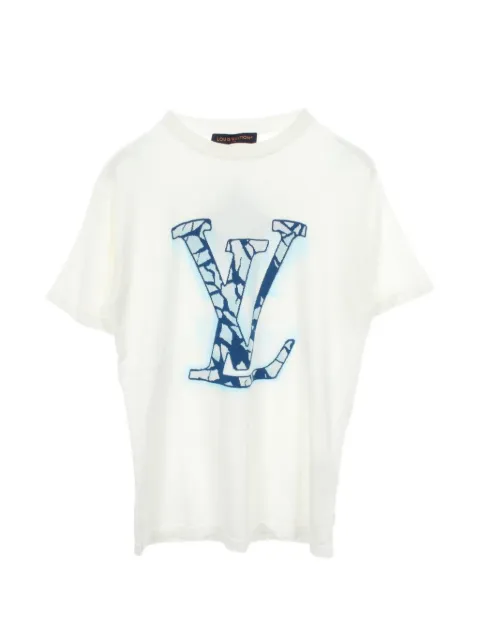 Louis Vuitton Pre-Owned 2010s Ski logo T-shirt White 1093687