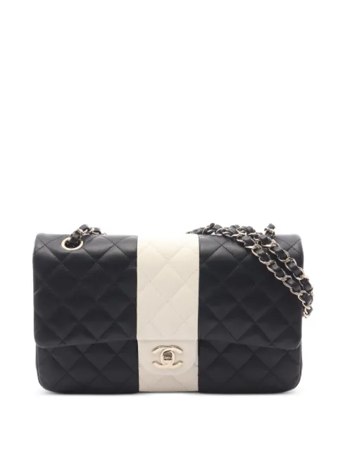 CHANEL Pre-Owned 2021 matelassé double flap shoulder bag Black 1093994PNH48T02