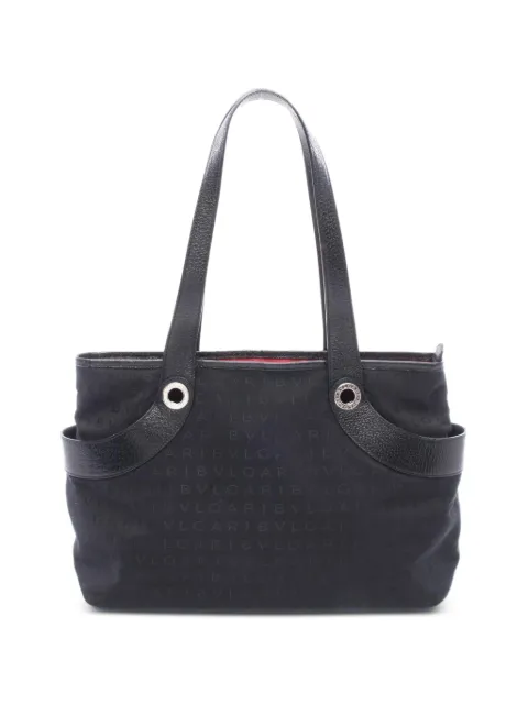 Bvlgari Pre-Owned 2010s Logo Mania tote bag Black 1094649