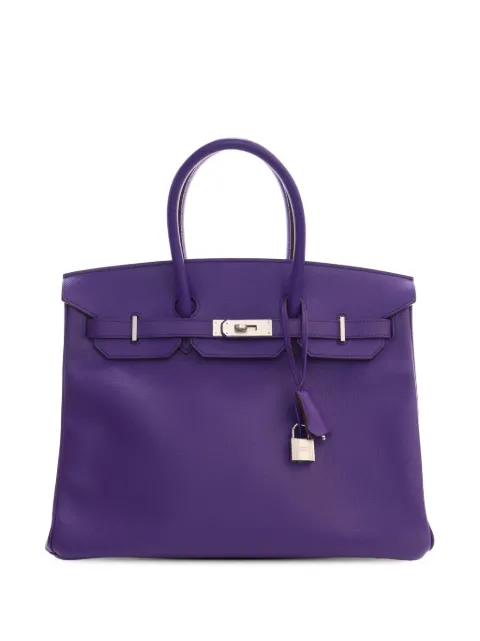 Hermès Pre-Owned 2012 Epsom Birkin Retourne 35 handbag Purple 52VAML3KB3HEHSVD