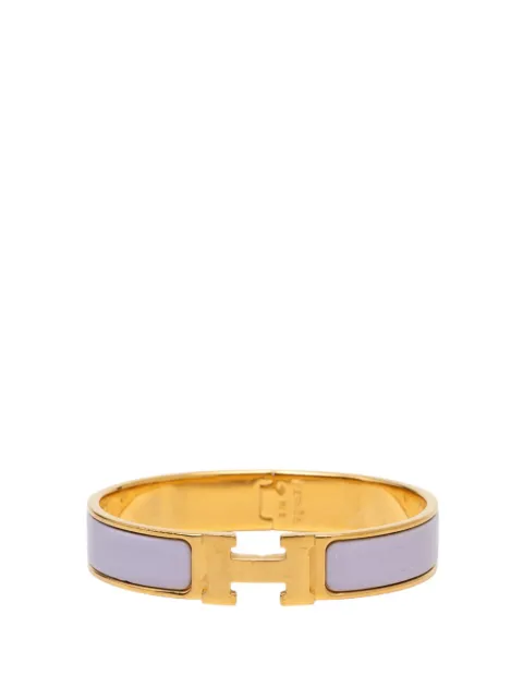 Hermès Pre-Owned 2000-2026 Narrow Enamel Clic H Bracelet PM costume bracelet Purple PKJFDOB6DT4KK8K8