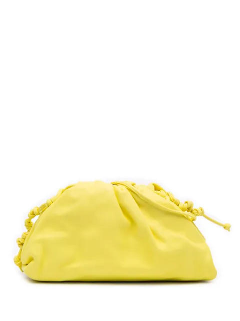 Bottega Veneta Pre-Owned 2012-2026 Lambskin The Mini Pouch crossbody bag Yellow JSLXL63GNAUE5LNW