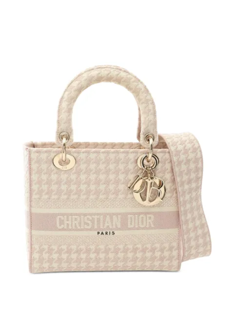 Christian Dior Pre-Owned 2010s medium Lady D-Lite two-way handbag Pink 1091267