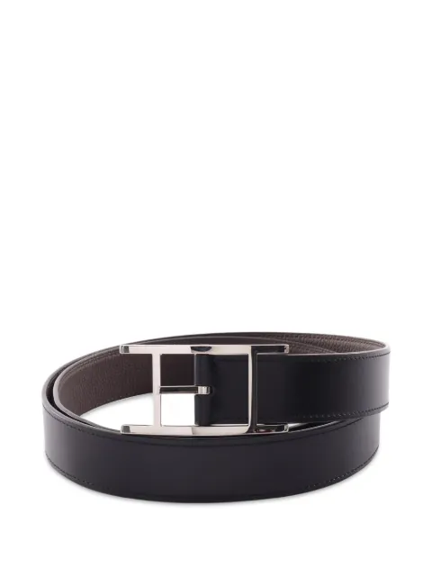 Hermès Pre-Owned 2024 32 Quentin reversible belt Black 1086546W