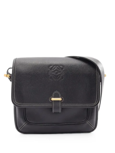 Loewe Pre-Owned 2000s Anagram-embossed crossbody bag Black 1093034