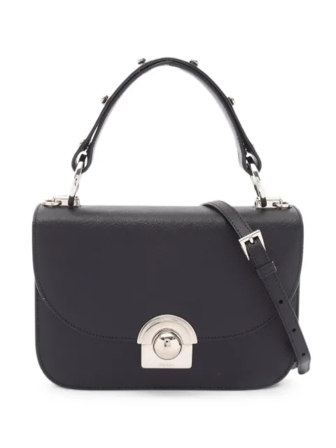 Prada Pre-Owned 2010s Lux two-way leather handbag Black 1092973