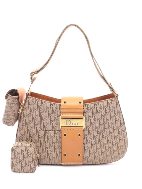 Christian Dior Pre-Owned 2010s Street Chic Columbus shoulder bag Neutrals 1093804