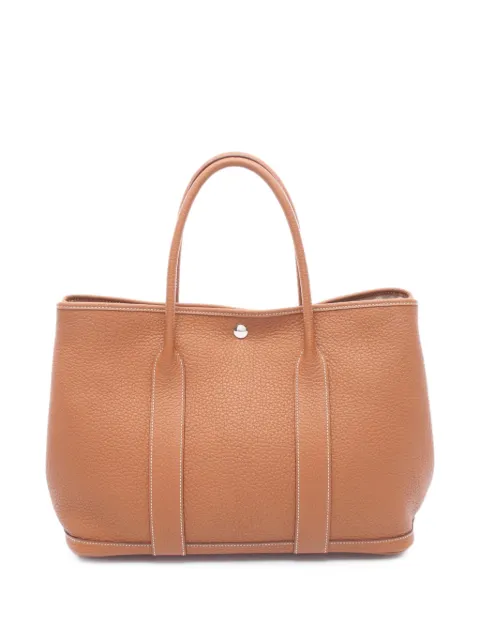Hermès Pre-Owned 2019 PM Garden Party leather tote bag Brown 1094316D