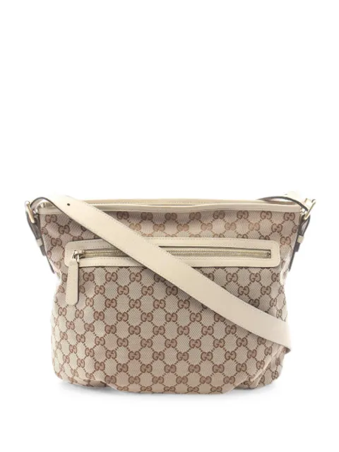 Gucci Pre-Owned 2000s GG canvas shoulder bag Neutrals 1093251