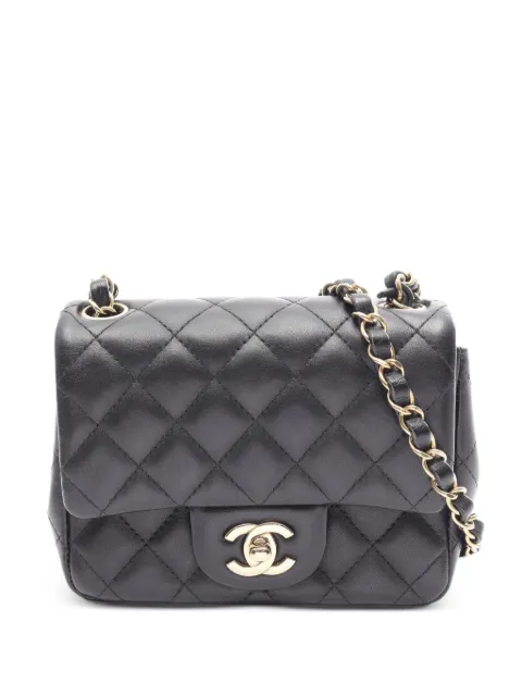 CHANEL Pre-Owned 2021 Matelassé chain-strap leather shoulder bag Black 1093853XX2X86CG