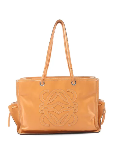 Loewe Pre-Owned 2000s Anagram leather tote bag Neutrals 1093018