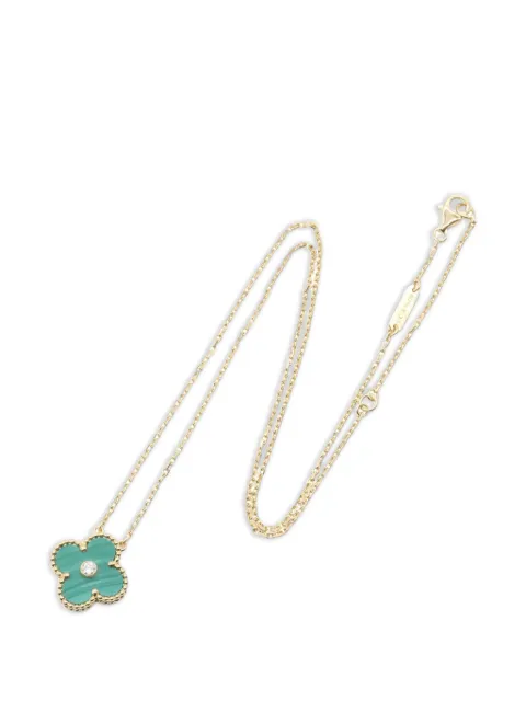 Van Cleef & Arpels Pre-Owned 2010s Vintage Alhambra malachite necklace Gold 1092237JE017730
