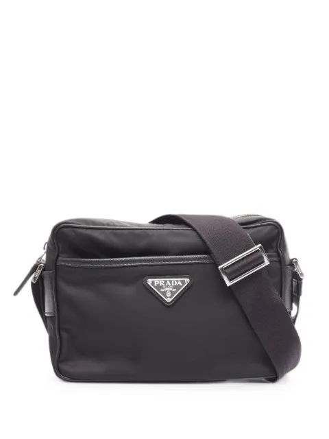 Prada Pre-Owned Re-Nylon Saffiano shoulder bag Black 1092073