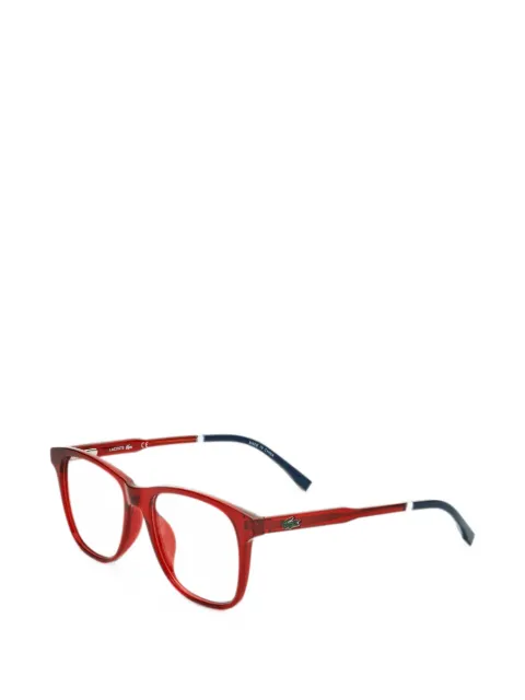 Lacoste logo-plaque square-frame glasses Red L363561549