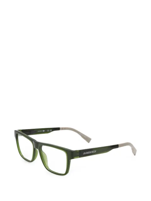 Lacoste rectangle-frame glasses Green L365530049
