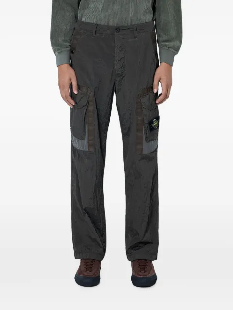 Stone Island 3100010 nylon metal in econyl cargo trousers Green L2S153100010S0019