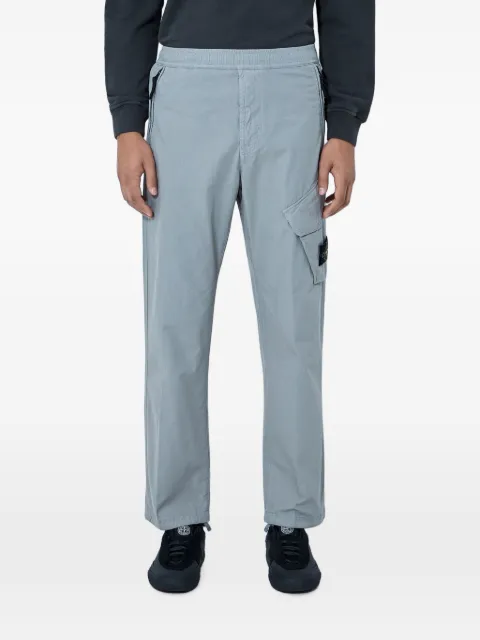 Stone Island elasticated-waistband cargo pants Blue L2S153100027S0179
