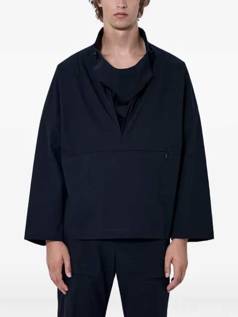 Kiko Kostadinov high-neck concealed-zip jacket Black KKAW26J1350
