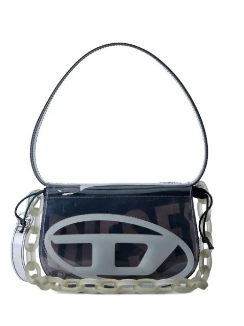 Diesel 1DR logo-plaque shoulder bag Grey X08396P8763