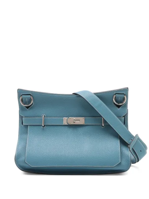 Hermès Pre-Owned 2009 Clemence Jypsiere 34 crossbody bag Blue O5JCVGJ119O9JCNV