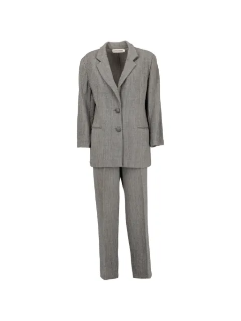 Mila Schon Vintage notched-lapel trouser suit Grey MR1309253
