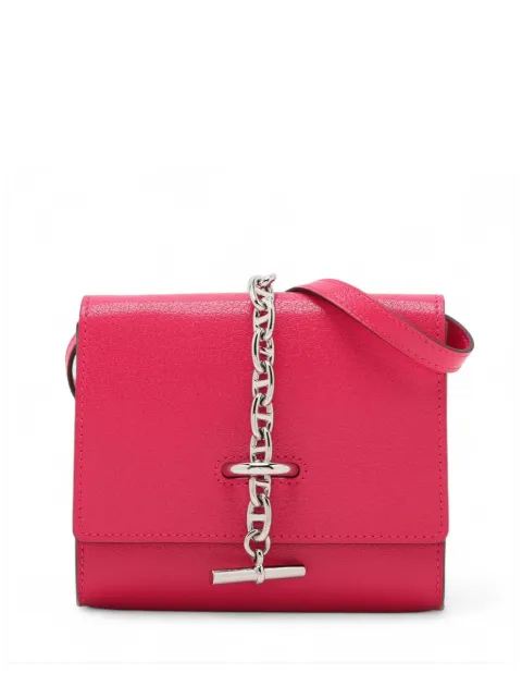 Hermès Pre-Owned 2023 Chevre MysoreChaine d'Ancre Compact Wallet crossbody bag Pink A96SURXXB1ZX2MWP