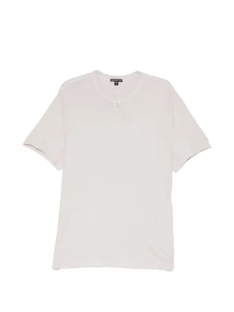 James Perse slub-jersey henley T-shirt Grey MJD3783
