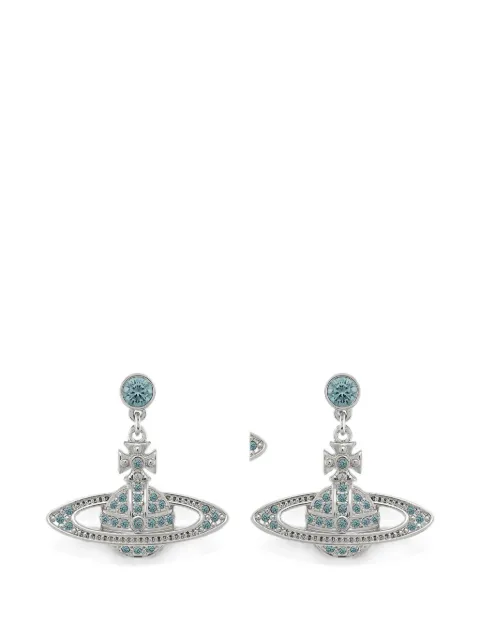 Vivienne Westwood Mini Bas Relief drop earrings Silver 6202002502P763P763