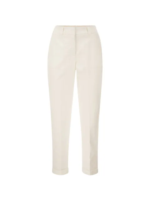Peserico tapered-leg elasticated-waistband trousers White A04680T302479