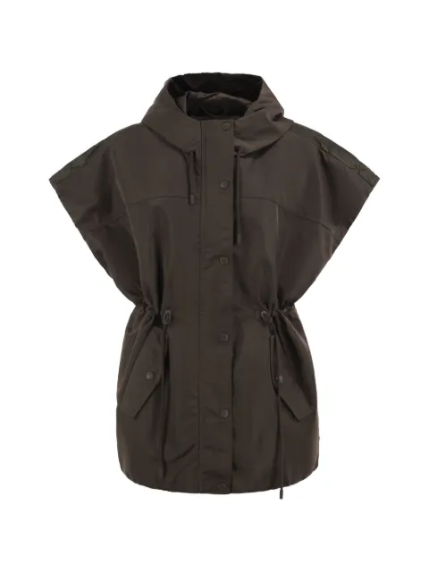 Weekend Max Mara Water-repellent twill padded gilet Brown 2625296021600