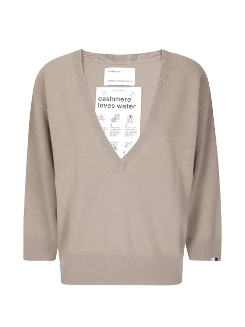 extreme cashmere Pearl V-neck sweater Neutrals 49117501TU01