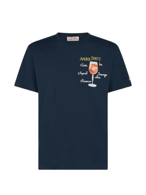 MC2 Saint Barth Aperol Spritz-print T-shirt Blue POT0001