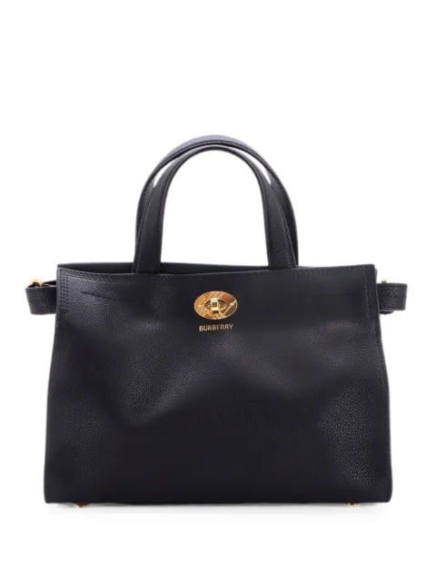 Burberry Pre-Owned Cotsworld Leather Mini tote bag Black FTIX2P604NTOULEF