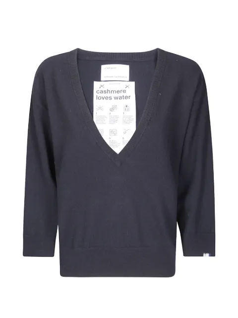 extreme cashmere Pearl V-neck sweater Blue 49117401TU01