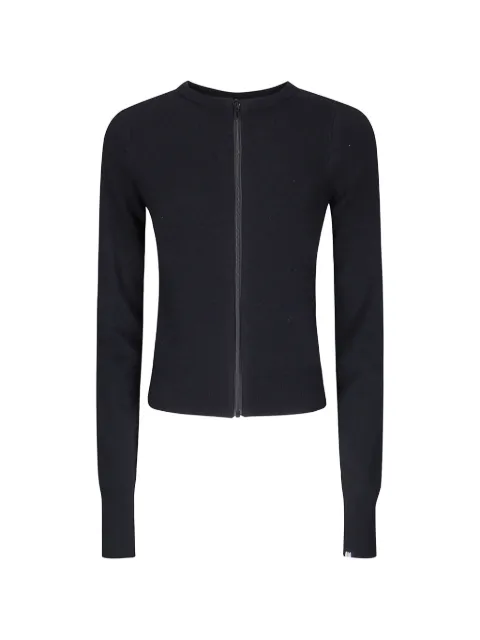extreme cashmere Tangerine zip-up cardigan Black 494
