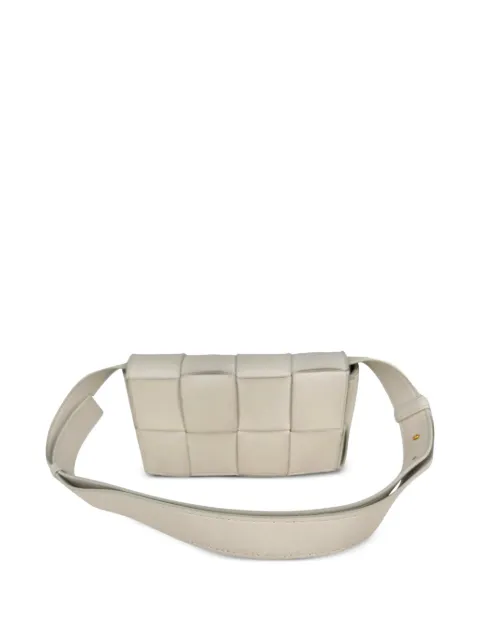 Bottega Veneta Pre-Owned 2020s Cassette Maxi Intreccio belt bag Neutrals RFCPUGBBA760392W