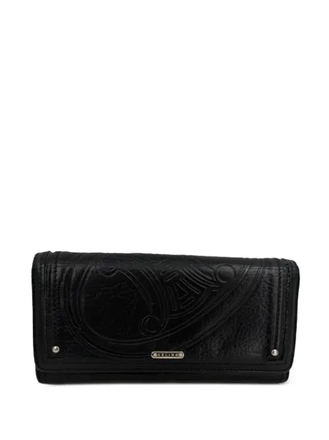 Celine Pre-Owned Triomphe-embossed long wallet Black RFCPUGBBA766814W