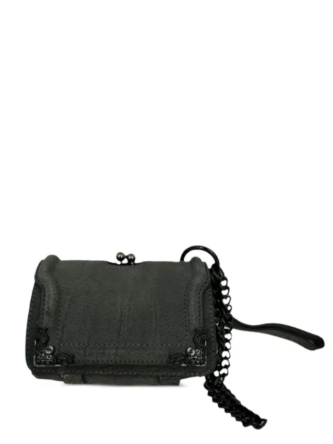 Alexander McQueen Pre-Owned chain-strap flap leather shoulder bag Grey RFCPUGBBA766818W