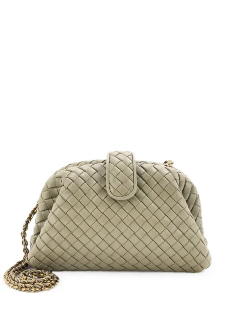 Bottega Veneta Pre-Owned Lauren 1980 with Chain Intrecciato Nappa Teen clutch bag Green RF5NEYGAK4WO9EX0