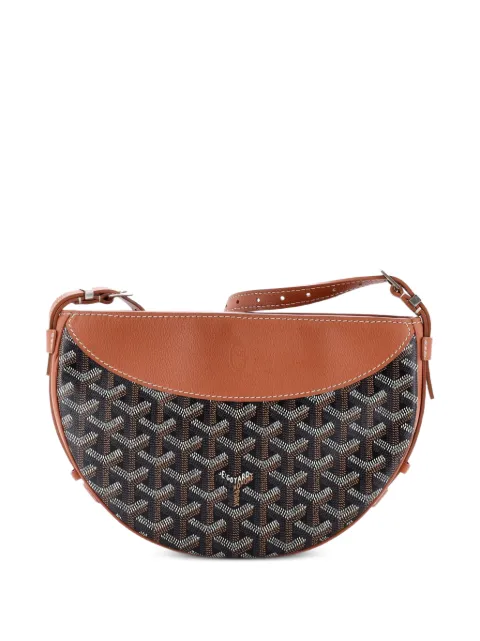 Goyard Pre-Owned Hirondelle Coated Canvas and Leather shoulder bag Brown EG8Q3IYZPGZV1XHP