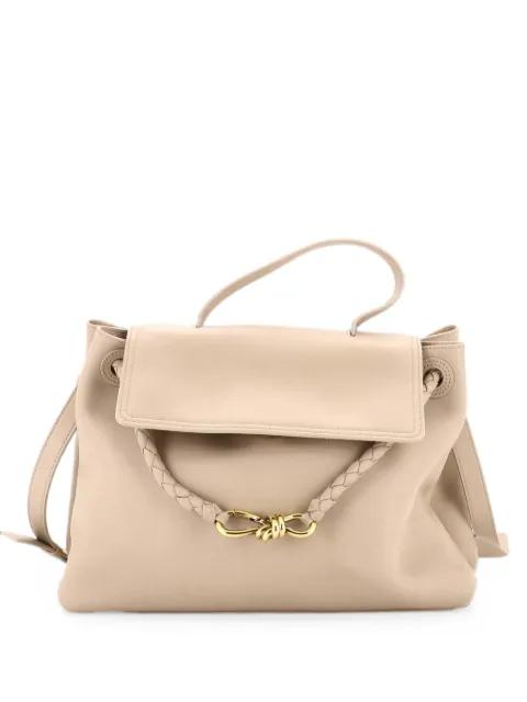 Bottega Veneta Pre-Owned Ciao Ciao Top Handle Bag Leather with Intrecciato Detail Medium satchel Neutrals E83CG0PCNVB4PWNG