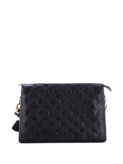Louis Vuitton Pre-Owned Coussin Bag Monogram Embossed Lambskin MM crossbody bag Black OCQ2JD006WWT3TR7