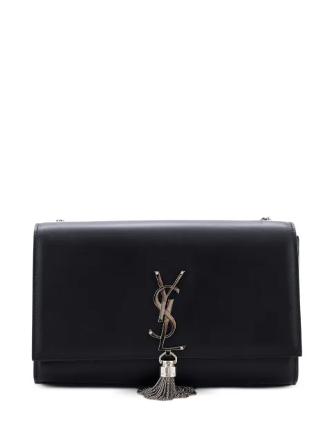 Saint Laurent Pre-Owned Classic Monogram Tassel Leather Medium crossbody bag Black CDNF8GHWXQDE6TEA
