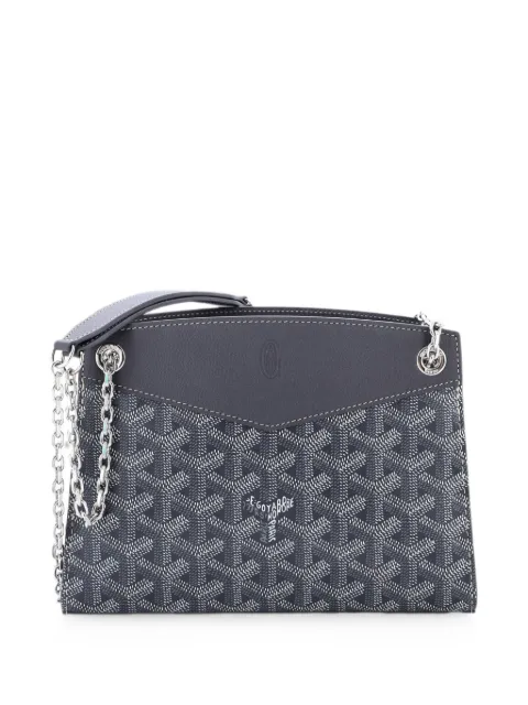 Goyard Pre-Owned Structured Rouette Chain Coated Canvas Mini shoulder bag Grey CCWNIRNDYMBJY3MV