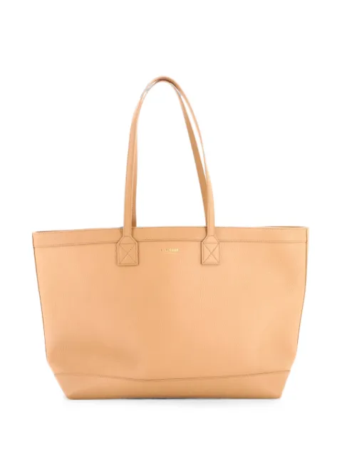 Burberry Pre-Owned Shopping Leather with Check Canvas Interior Medium tote bag Neutrals BTNUB3H61VR5NSJV