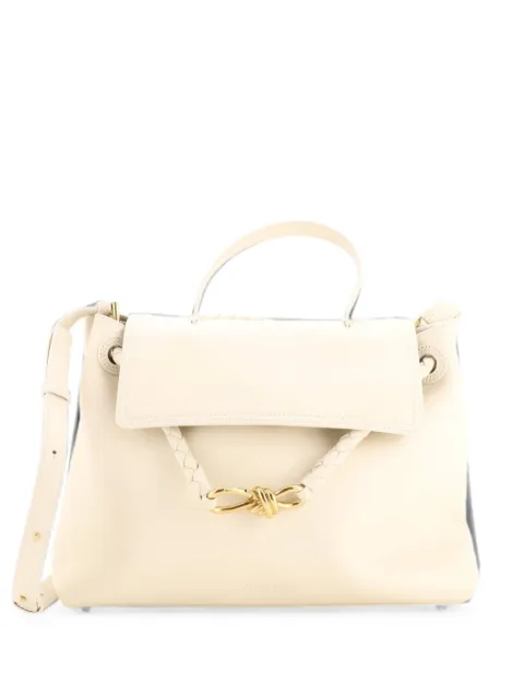 Bottega Veneta Pre-Owned Ciao Ciao Top Handle Bag Leather with Intrecciato Detail Medium satchel Neutrals N4B3SB0U120EQ5II